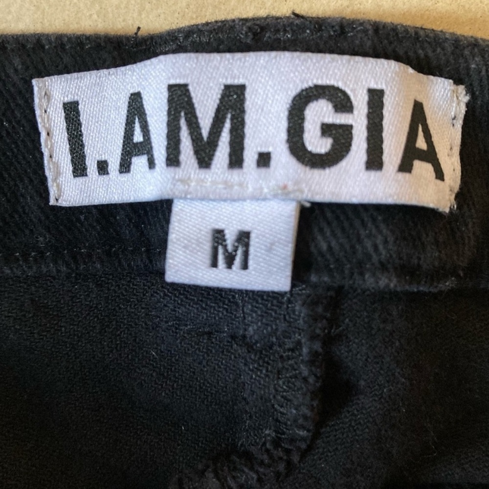 - I AM GIA ALTRA MID RISE UTILITY PANT IN CHARCOAL - Picture 8 of 8